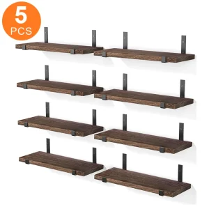 5 layers floating shelf