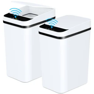 2-12L Slim Motion Sensor Trash Cans with Lid